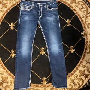 TRUE RELIGION STRAIGHT JEANS, SIZE 38 RN# 112790 CA# 57414